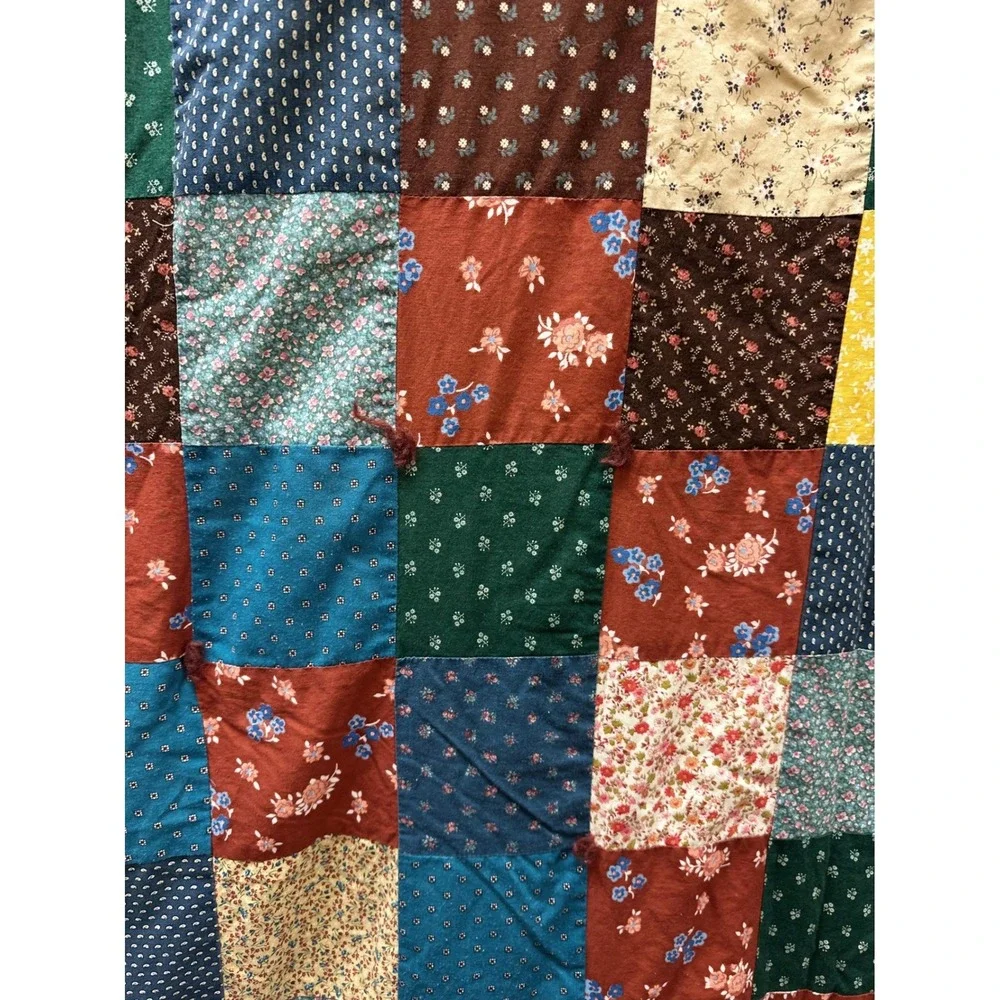 Handmade Lightweight Patchwork Country Farmhouse Quilt Queen/Full 94